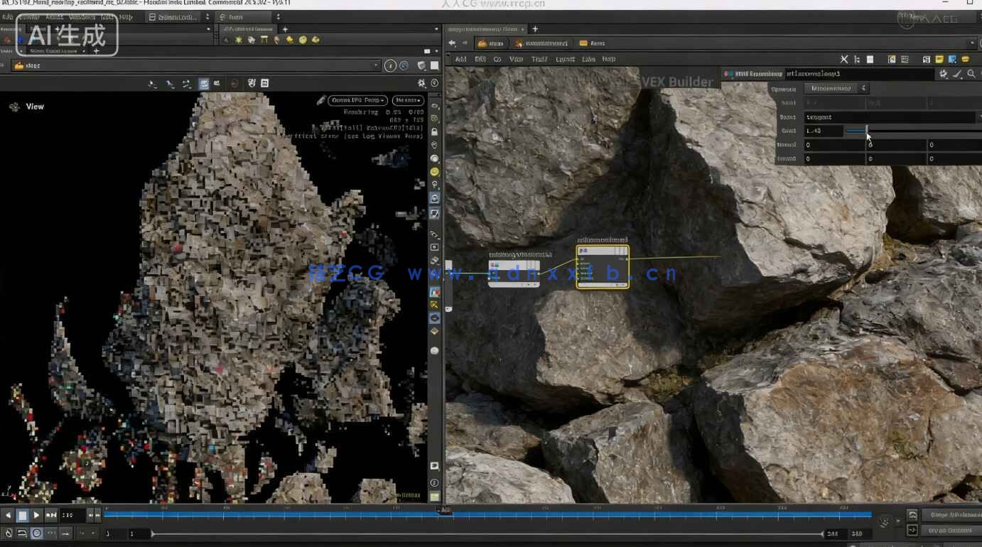 【中文字幕】Houdini中Vellum物体破碎与消散VFX特效视频教程(图4)