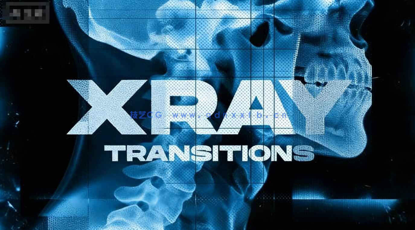 人体X-Ray射线转场特效AE模板(图1)