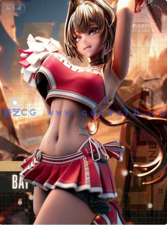 [3D打印人物] 贝伊Bay《胜利女神：NIKKE》游戏角色雕刻手办3D打印模型(图1)