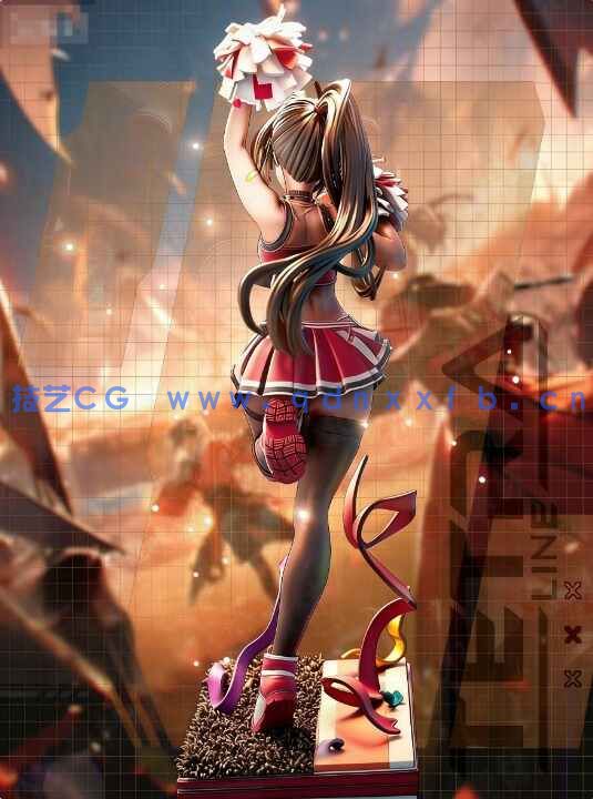 [3D打印人物] 贝伊Bay《胜利女神：NIKKE》游戏角色雕刻手办3D打印模型(图5)