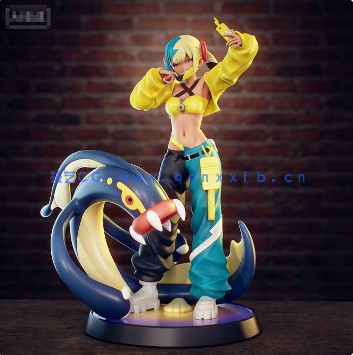 [3D打印人物] 卡娜莉Canari《宝可梦 传说：Z-A》游戏角色雕刻手办3D打印模型(图2)