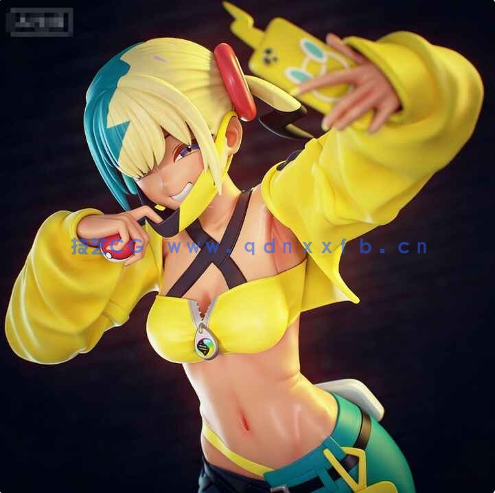 [3D打印人物] 卡娜莉Canari《宝可梦 传说：Z-A》游戏角色雕刻手办3D打印模型(图1)