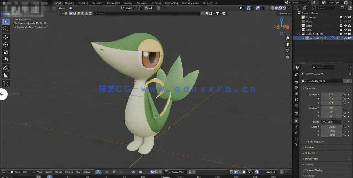 [独立角色] 237个《宝可梦》宠物小精灵角色3D模型与动画资源合集 Blender格式(图6)