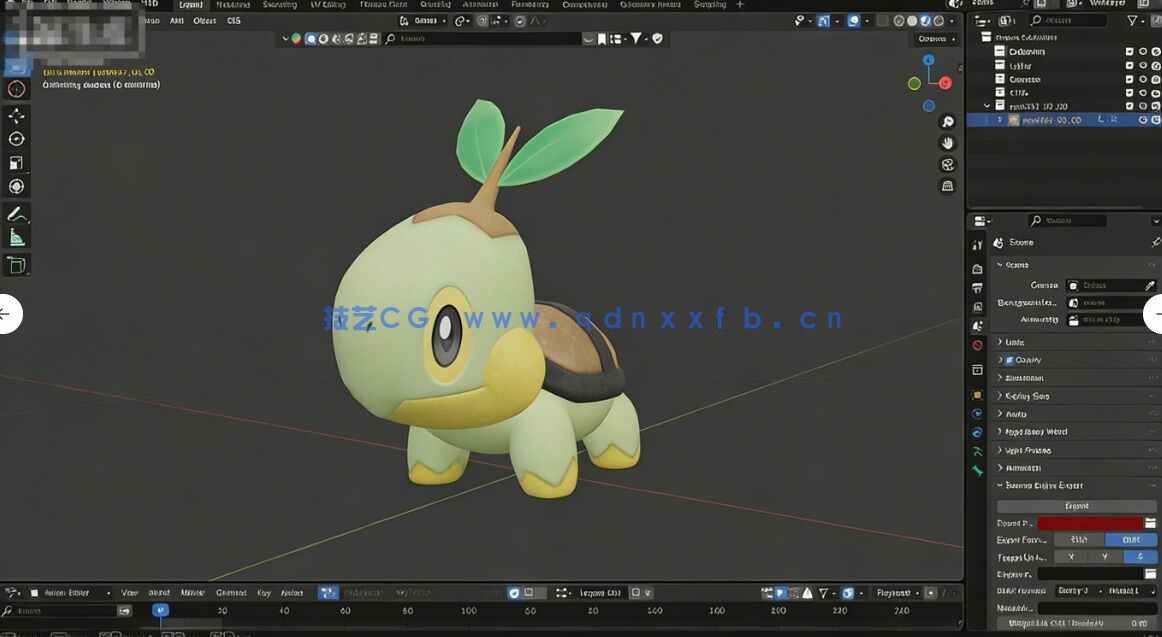 [独立角色] 237个《宝可梦》宠物小精灵角色3D模型与动画资源合集 Blender格式(图5)