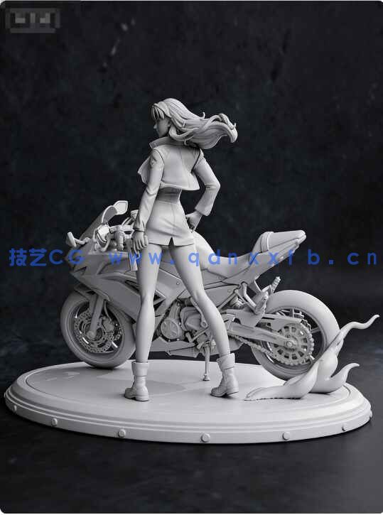 [独立角色] 新世纪福音战士EVA动漫角色葛城美里雕塑3D打印模型(图5)