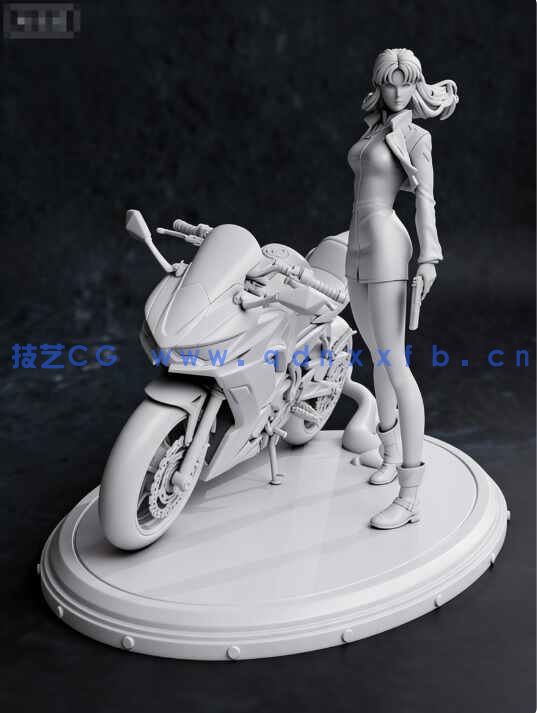 [独立角色] 新世纪福音战士EVA动漫角色葛城美里雕塑3D打印模型(图6)