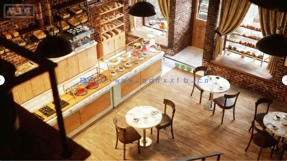 [室内设计] 日常生活小型商业商店旧货铺车库面包店水果鲜肉店等室内场景3D模型合集(图2)