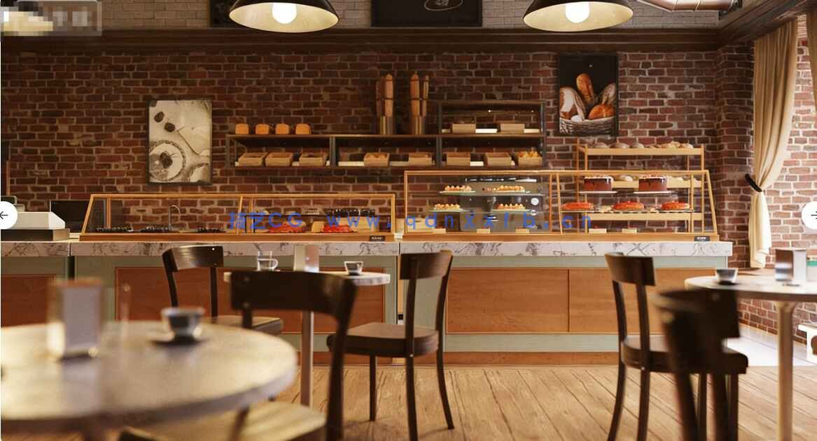 [室内设计] 日常生活小型商业商店旧货铺车库面包店水果鲜肉店等室内场景3D模型合集(图3)