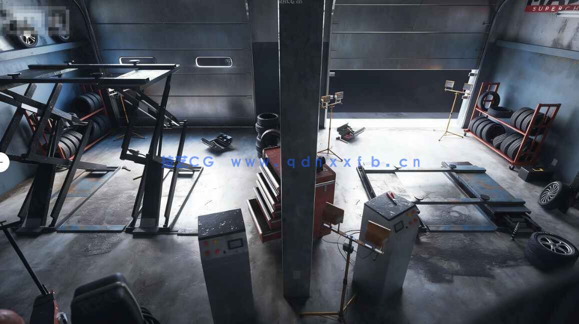 [室内设计] 日常生活小型商业商店旧货铺车库面包店水果鲜肉店等室内场景3D模型合集(图6)