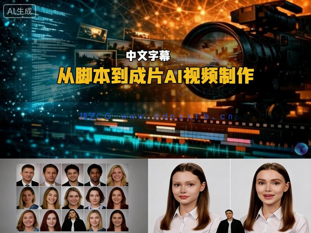 【中文字幕】AI视频制作大师课：从脚本到成片视频教程(图1)