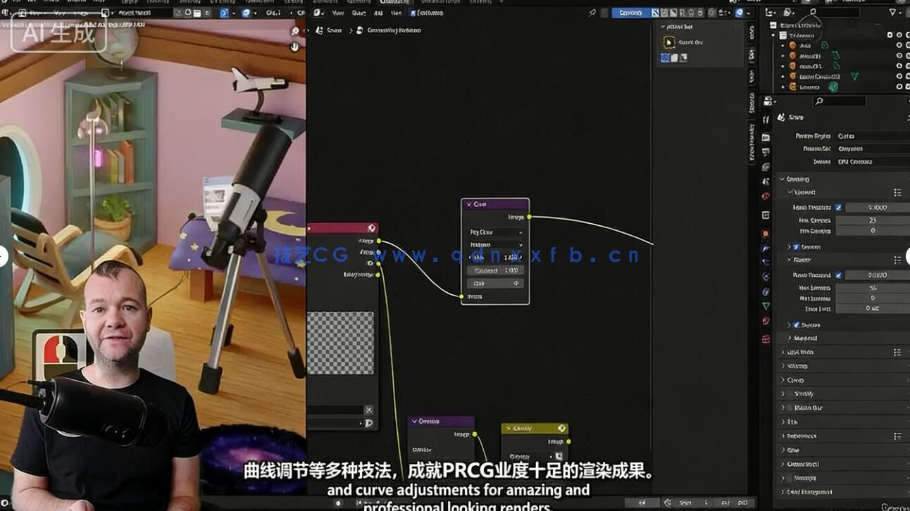 【中文字幕】Blender等距视角房间设计艺术实战训练视频教程(图2)