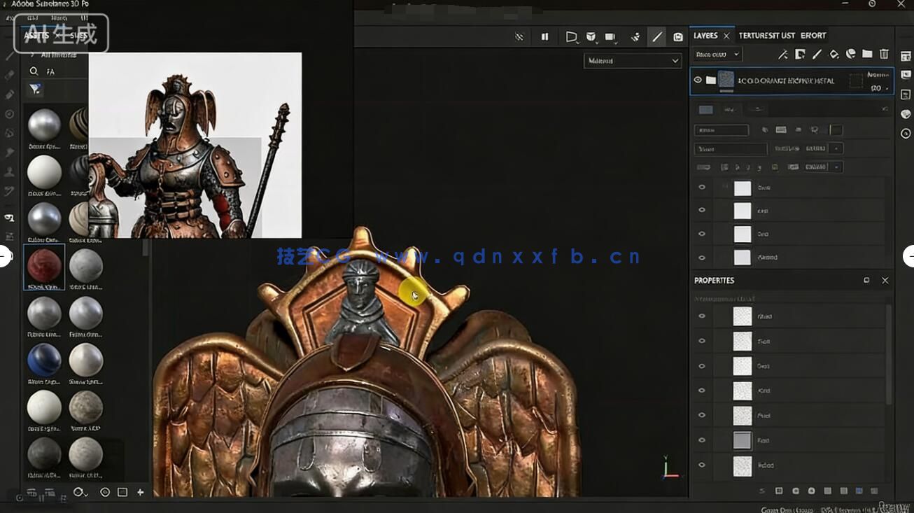 【中文字幕】ZBrush 3A级神话游戏角色硬表面雕刻建模全流程视频(图5)