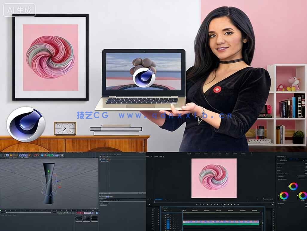 【中文字幕】C4D三维视觉设计在社交媒体上应用视频教程(图1)