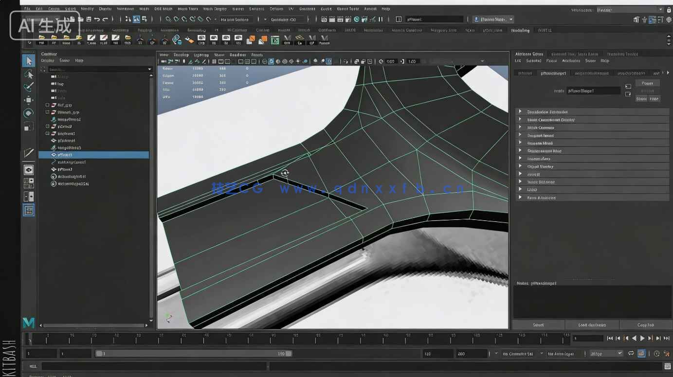 【中文字幕】Maya后末日题材匕首武器游戏资产实例制作视频教程(图8)