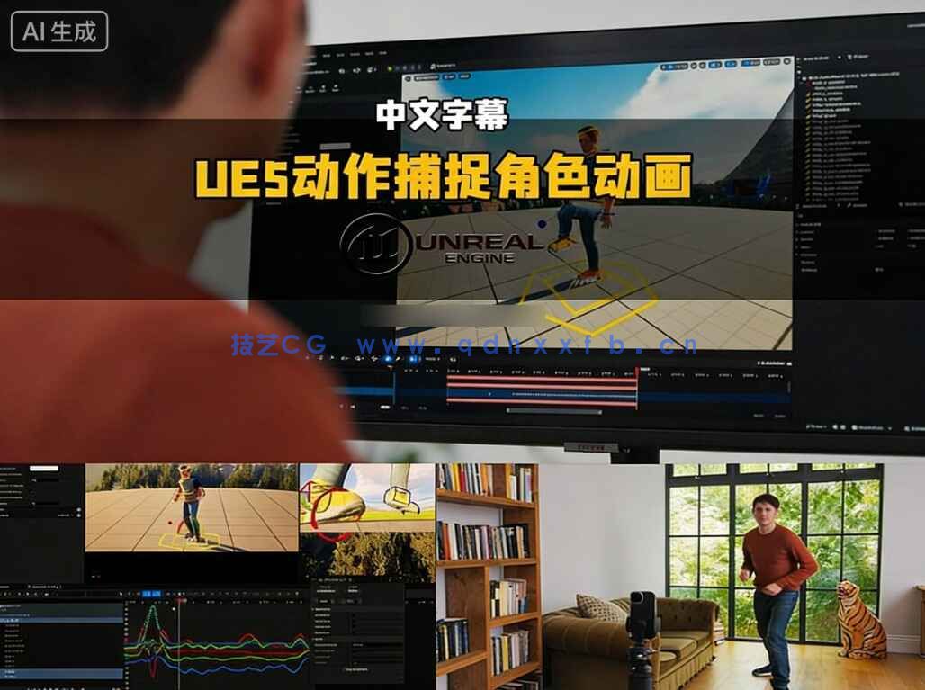 【中文字幕】UE5动作捕捉角色动画制作视频教程(图1)