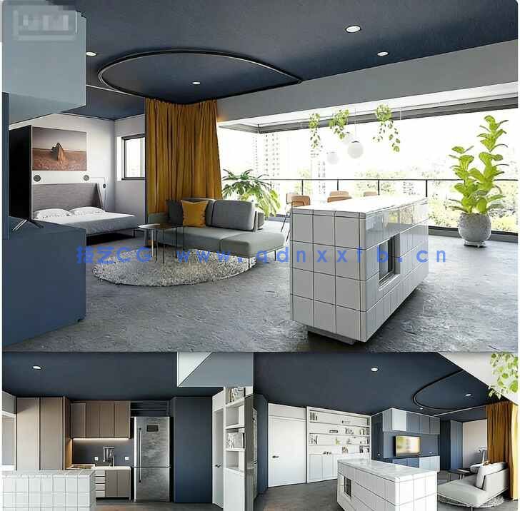 [家具模型] Blender高质量室内家具设计场景3D模型 第三季(图2)