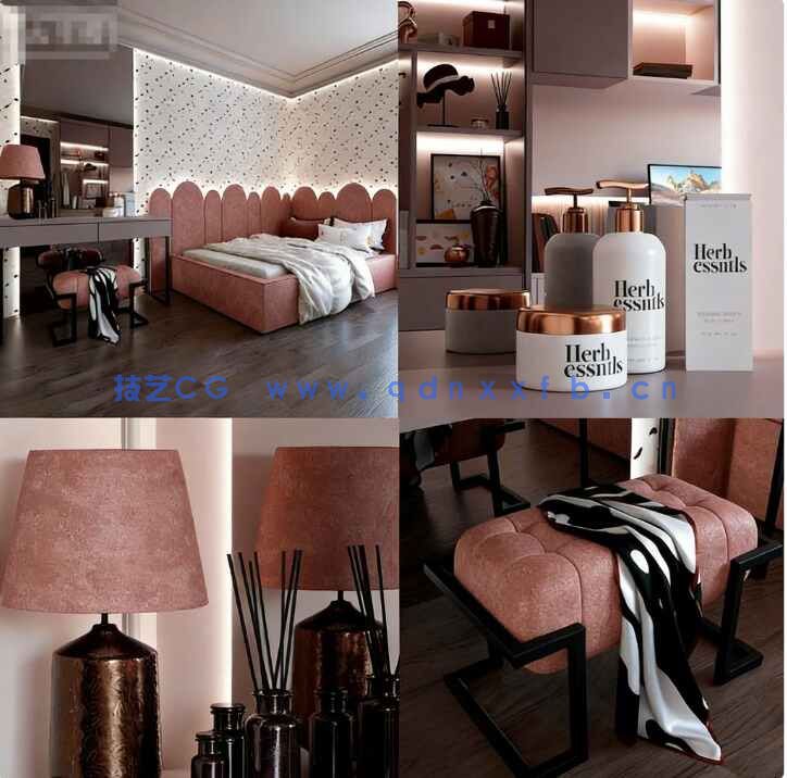 [家具模型] Blender高质量室内家具设计场景3D模型 第三季(图6)