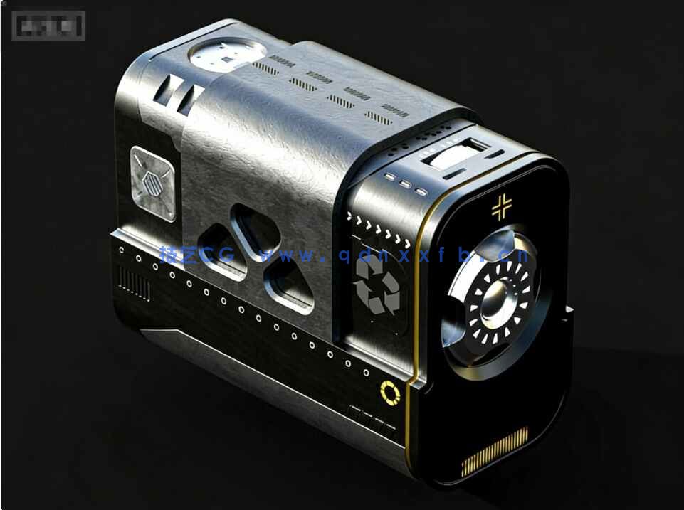 [家具模型] 科幻硬表面箱体道具场景细节3D模型资源包(图2)