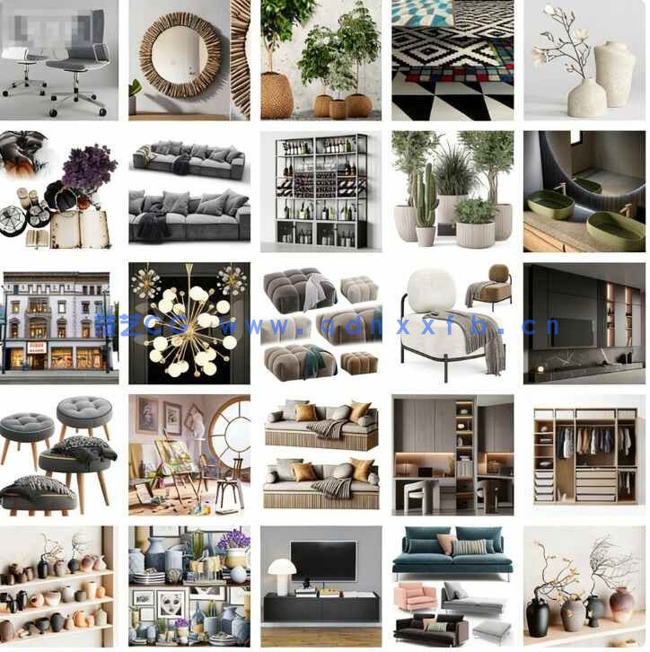 [家具模型] 精品家具装饰等3D模型合集2024年第八季(图1)