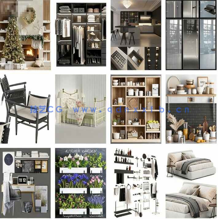 [家具模型] 精品家具装饰等3D模型合集2025年第一季(图1)