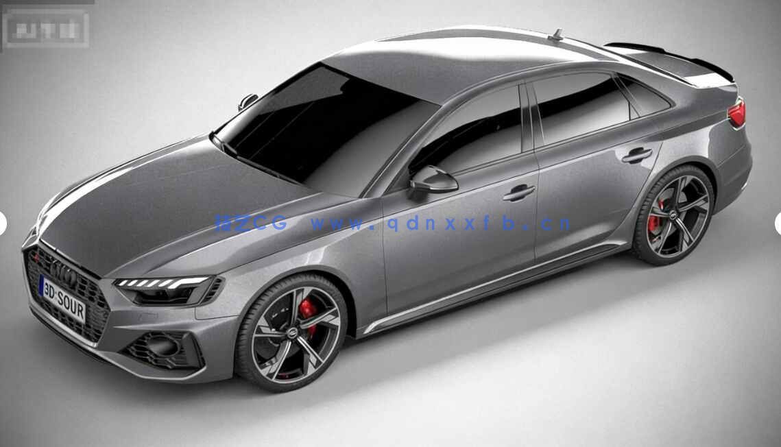 [武器道具] 奥迪Audi RS4 Sedan 2020款汽车3D模型(图7)