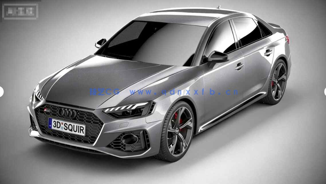 [武器道具] 奥迪Audi RS4 Sedan 2020款汽车3D模型(图2)
