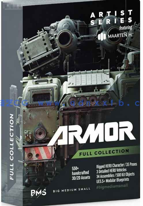 [武器道具] 重型装甲车队完整车辆零部件机修工等3D模型库 BMS出品(图1)