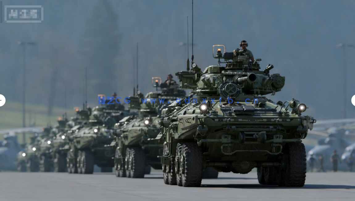 [武器道具] 重型装甲车队完整车辆零部件机修工等3D模型库 BMS出品(图2)