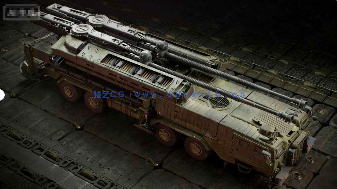 [武器道具] 重型装甲车队完整车辆零部件机修工等3D模型库 BMS出品(图8)