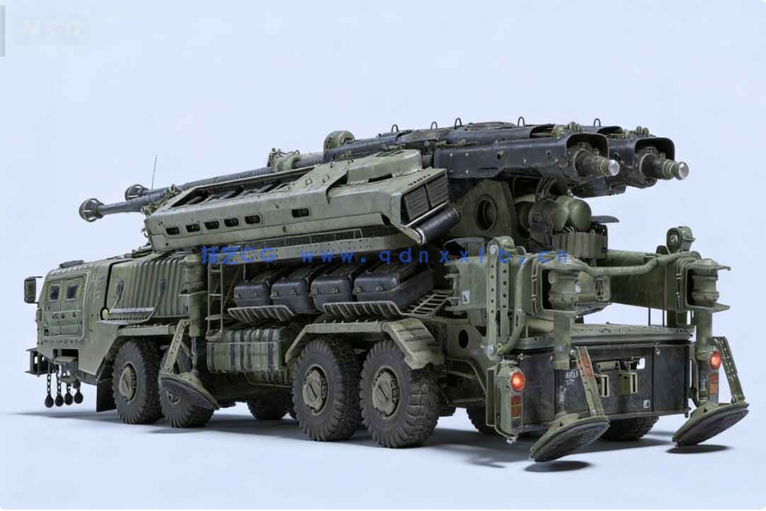 [武器道具] 重型装甲车队完整车辆零部件机修工等3D模型库 BMS出品(图5)