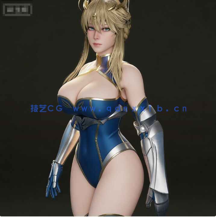 [独立角色] 阿尔托莉雅·潘德拉贡《Fate/stay night》游戏角色高质量3D模型(图5)