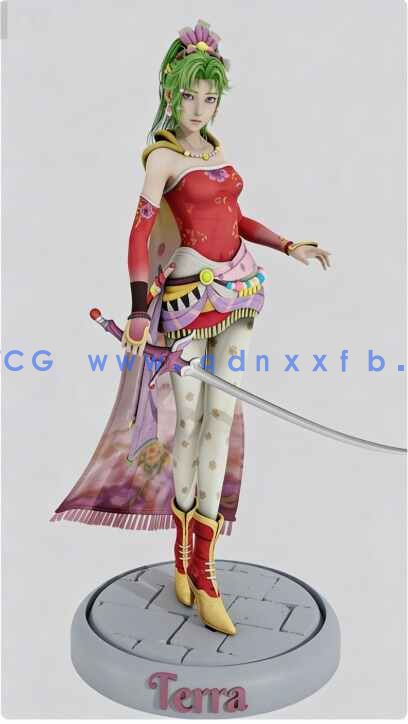 [独立角色] 蒂娜《最终幻想6》游戏角色雕塑3D打印模型(图2)