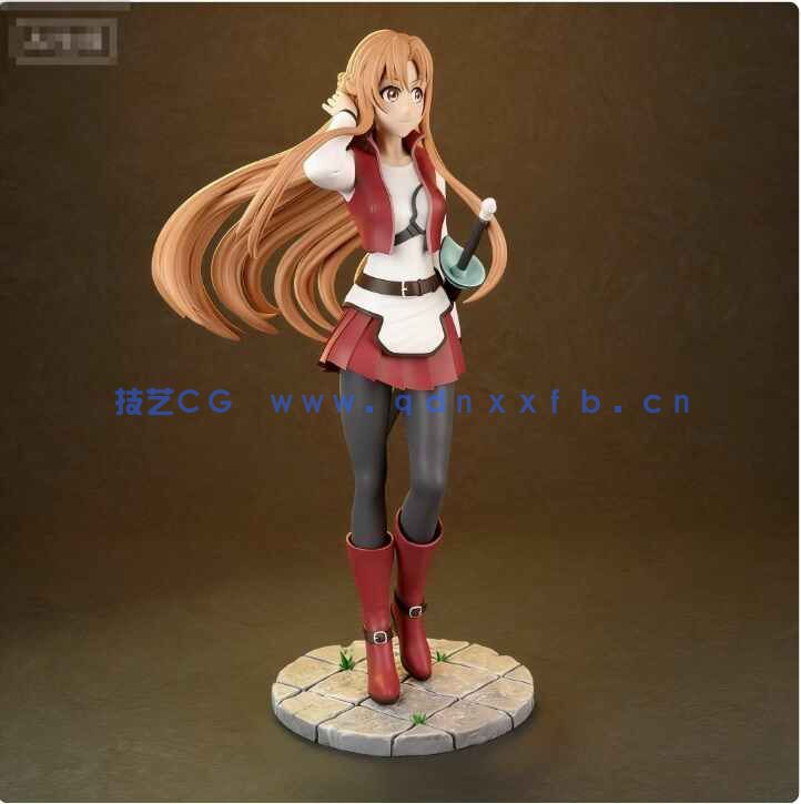 [独立角色] 结城明日奈《刀剑神域》动漫游戏角色雕塑3D打印模型(图2)