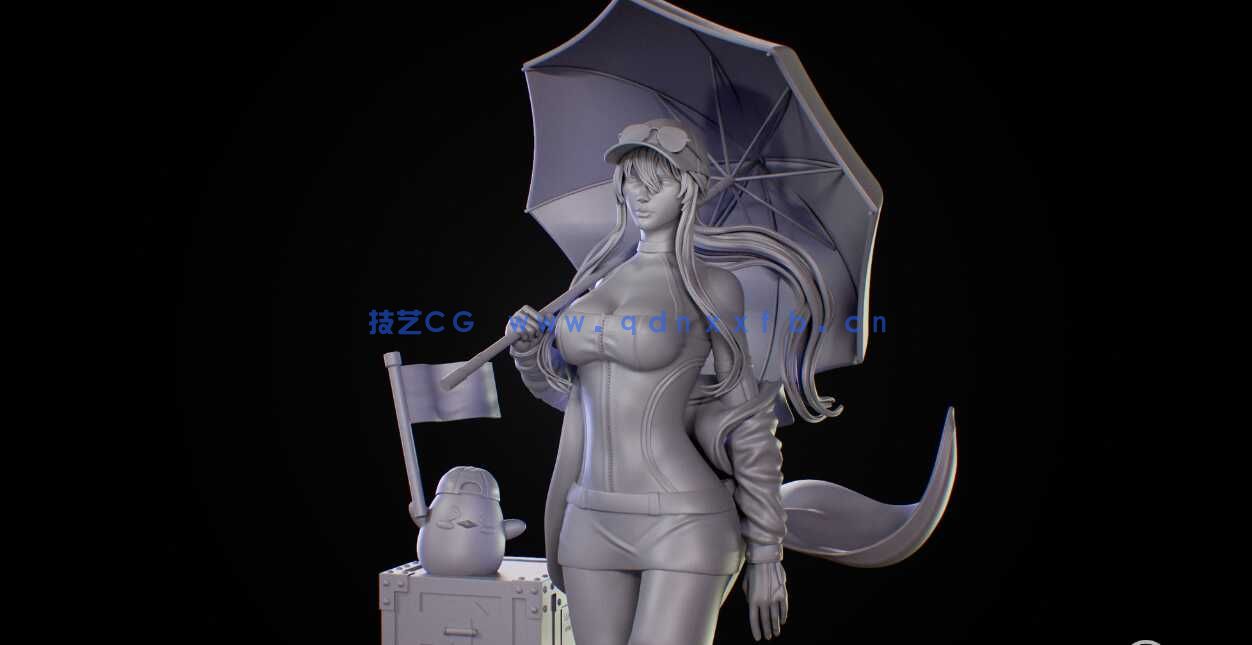 [独立角色] 碧蓝航线游戏角色企业雕塑3D打印模型(图4)