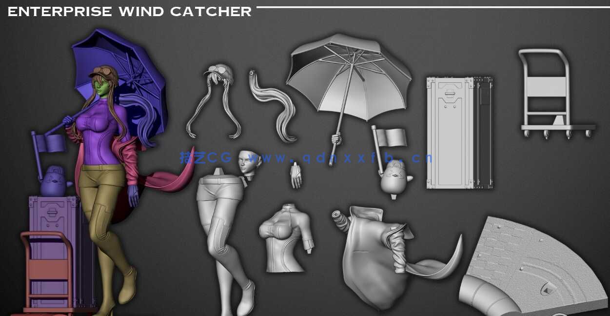 [独立角色] 碧蓝航线游戏角色企业雕塑3D打印模型(图6)