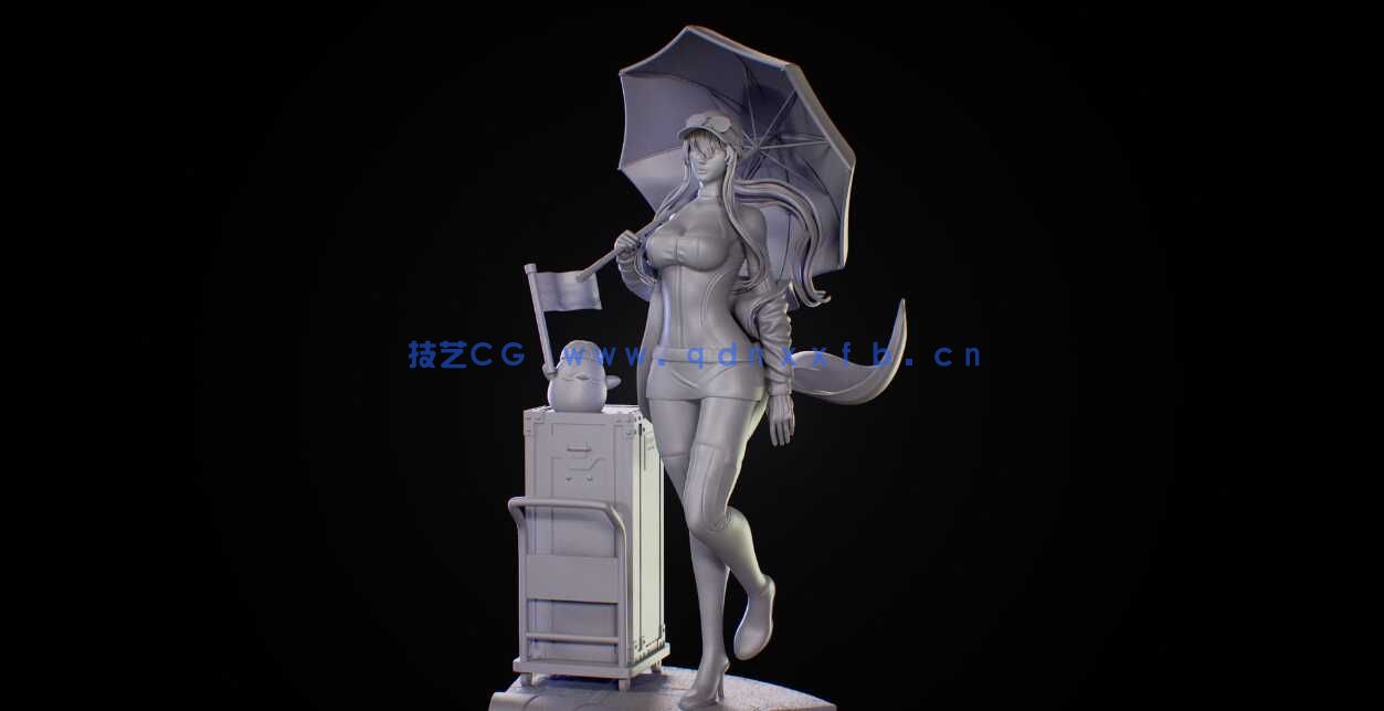 [独立角色] 碧蓝航线游戏角色企业雕塑3D打印模型(图5)