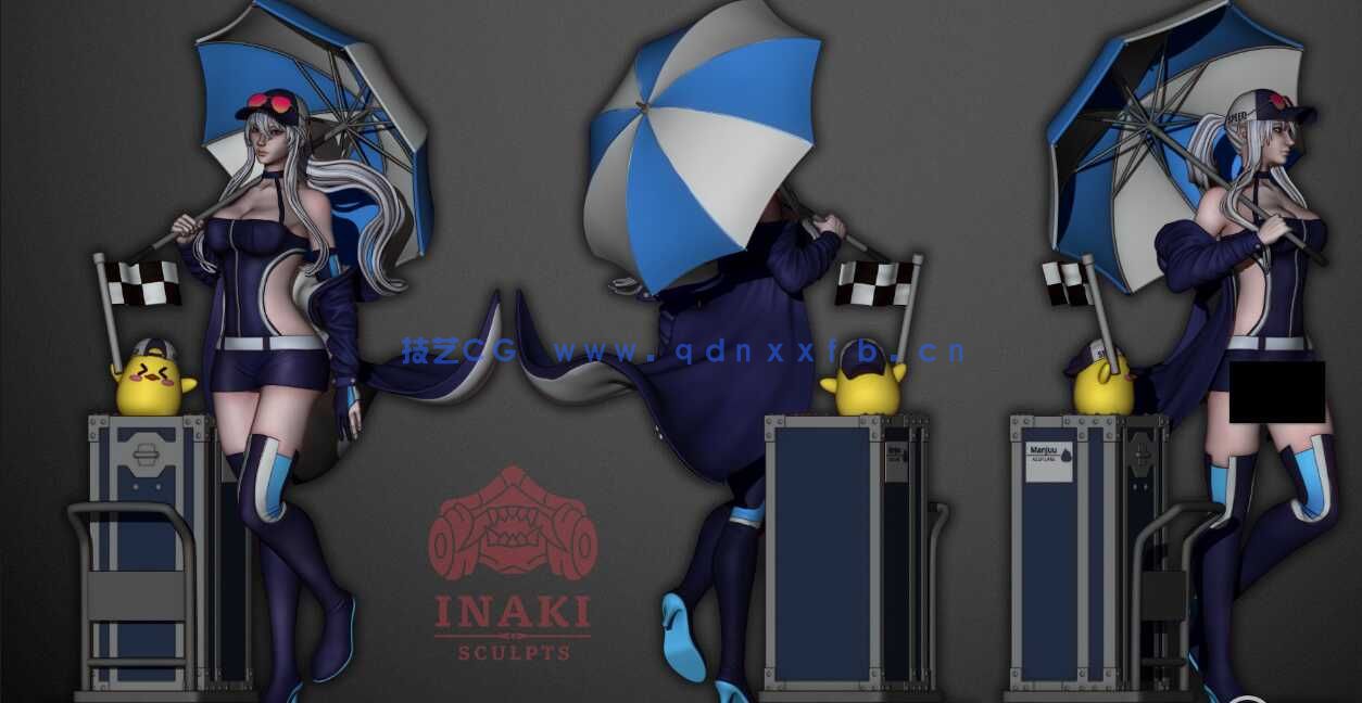 [独立角色] 碧蓝航线游戏角色企业雕塑3D打印模型(图7)