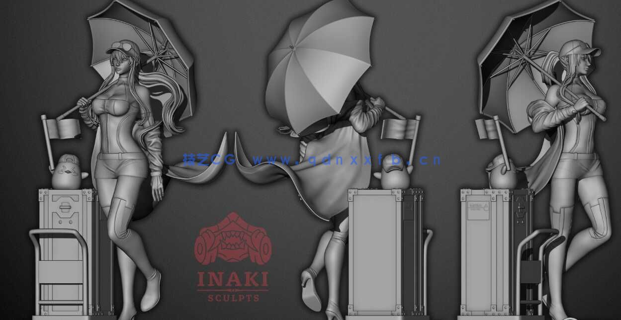 [独立角色] 碧蓝航线游戏角色企业雕塑3D打印模型(图8)