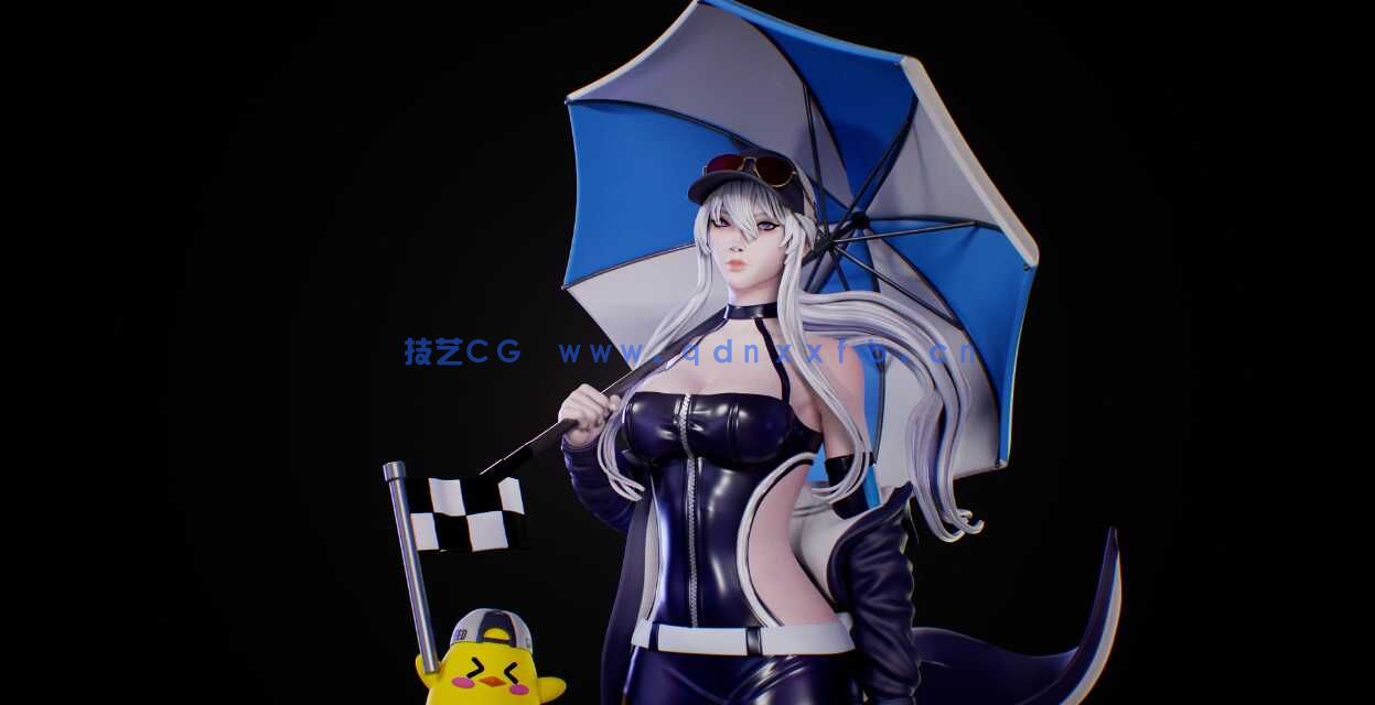 [独立角色] 碧蓝航线游戏角色企业雕塑3D打印模型(图1)