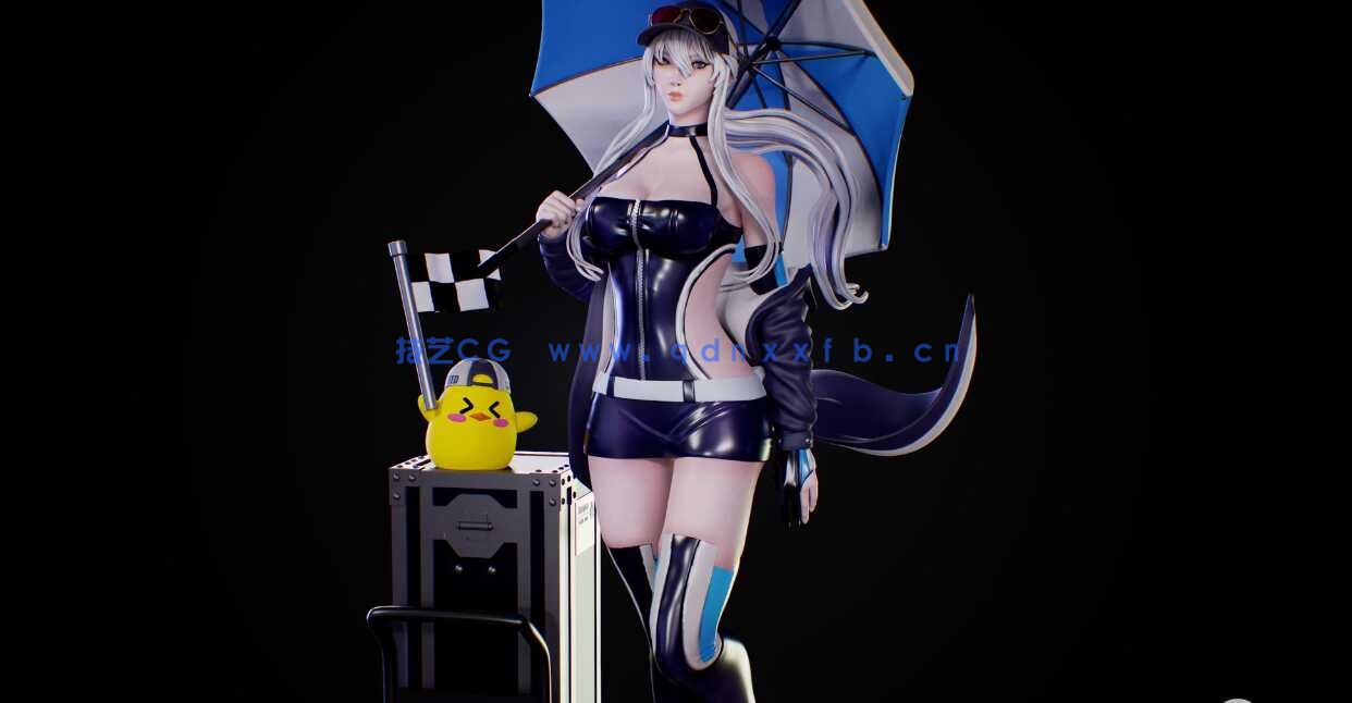 [独立角色] 碧蓝航线游戏角色企业雕塑3D打印模型(图2)