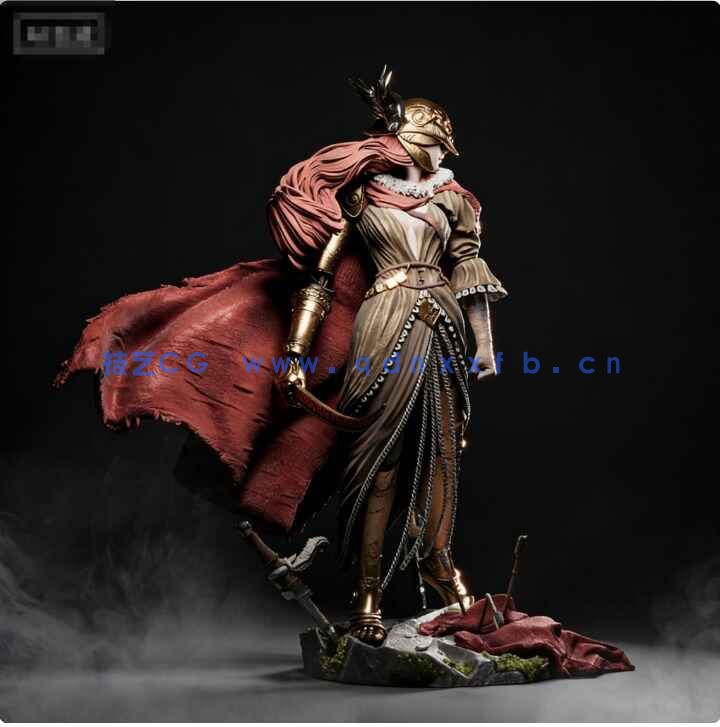 [独立角色] 超唯美玛莲妮亚《艾尔登法环》游戏角色雕塑3D打印模型(图5)