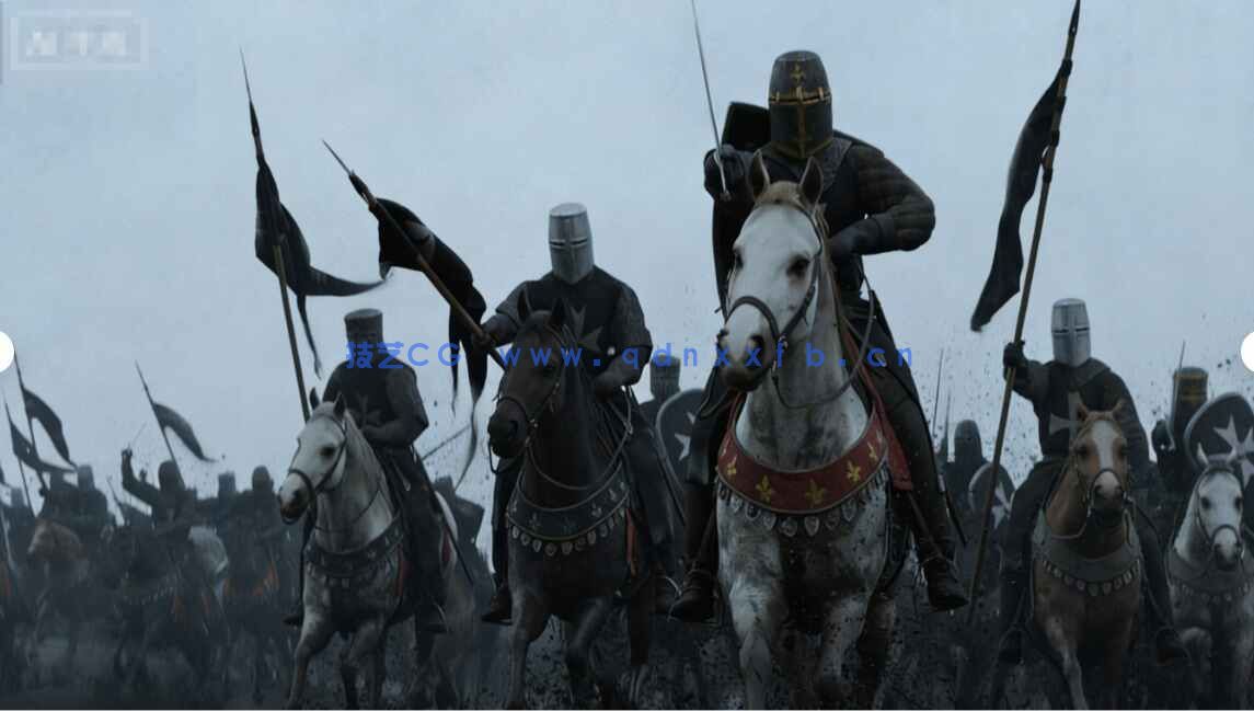 [独立角色] 中世纪十字军远征军战争主题军队与建筑大型3D模型合集(图5)