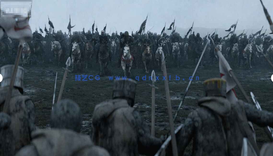 [独立角色] 中世纪十字军远征军战争主题军队与建筑大型3D模型合集(图4)