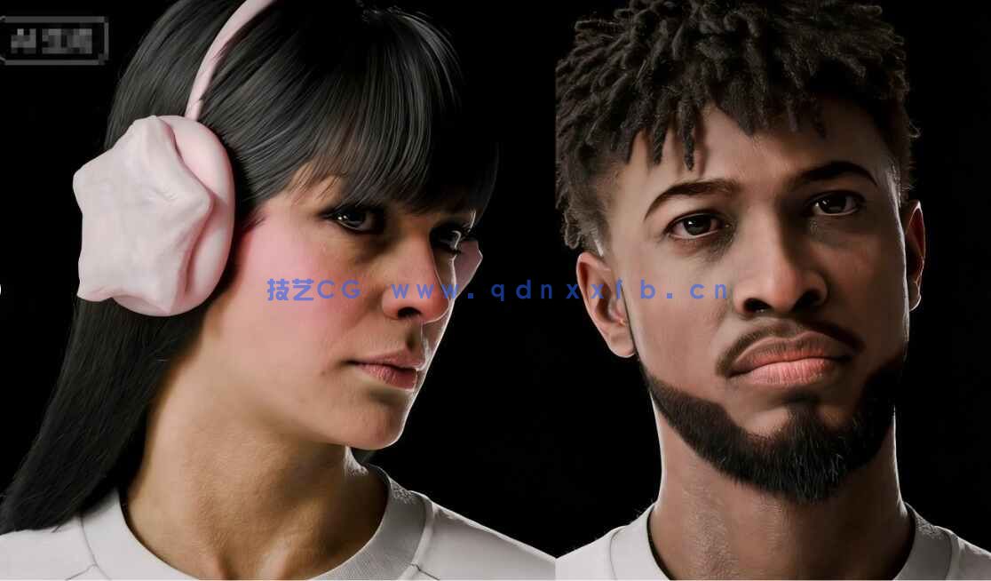 [独立角色] 24组Blender影视级写实人体皮肤质感角色艺术3D模型合集(图6)