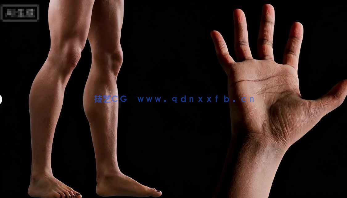 [独立角色] 24组Blender影视级写实人体皮肤质感角色艺术3D模型合集(图7)