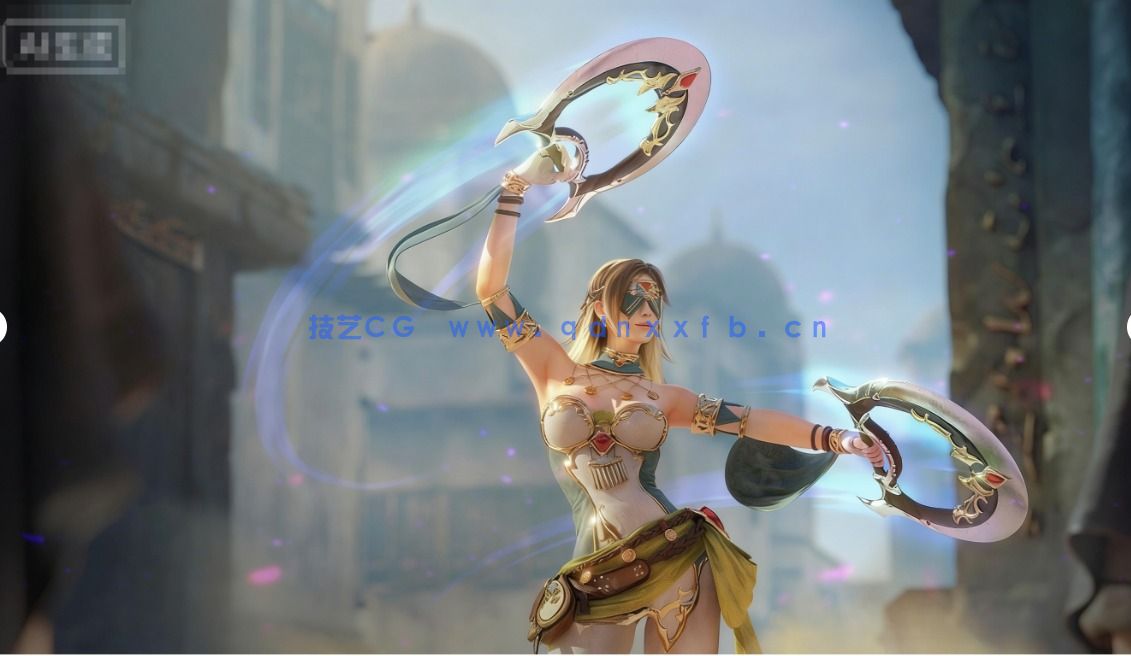 [独立角色] 皇家舞者概念艺术精美女性角色3D模型(图6)