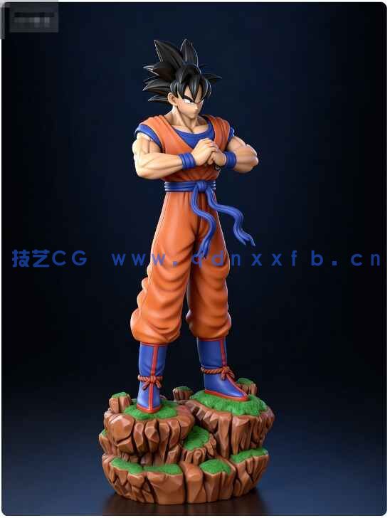 [独立角色] 孙悟空站姿《龙珠》动漫角色雕塑雕刻3D模型(图3)