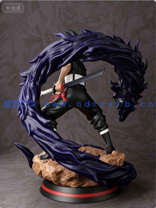 [独立角色] 飞影《幽游白书》动漫角色雕塑雕刻3D模型(图3)