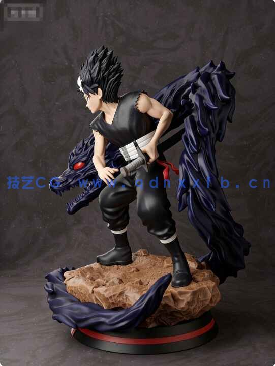 [独立角色] 飞影《幽游白书》动漫角色雕塑雕刻3D模型(图4)