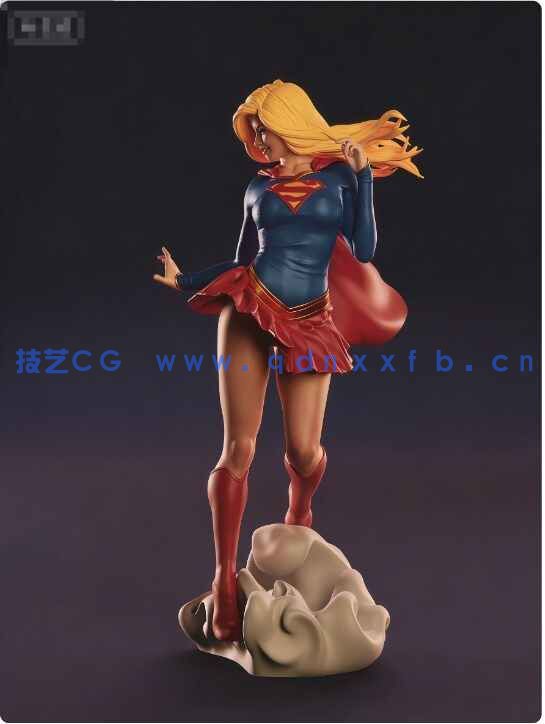[独立角色] 女超人DC动漫角色雕塑雕刻3D模型(图6)
